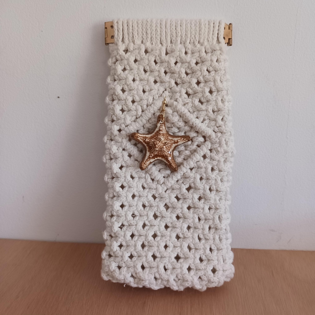 Étui à lunettes macramé "Estella de mar"