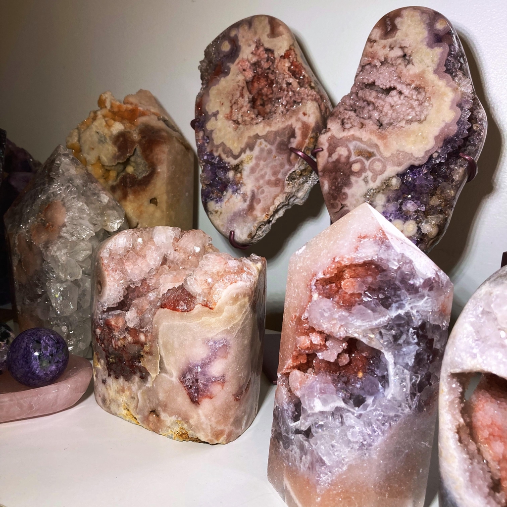Pink Amethyst Crystals from Brazil