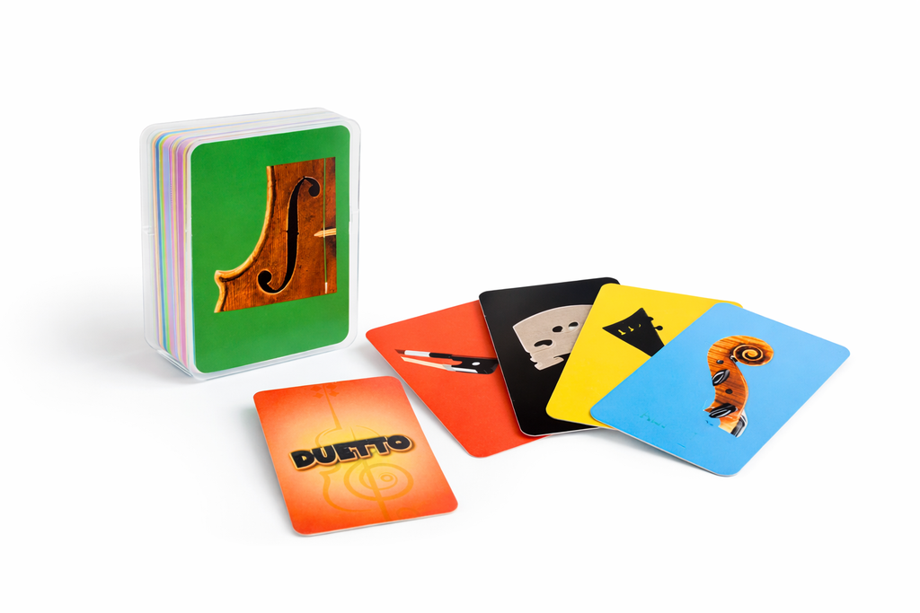 Fun music cards for kids. To learn violin, viola, violoncello, and double bass