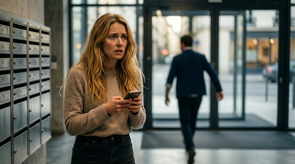 Un homme s'enfuit discrètement.