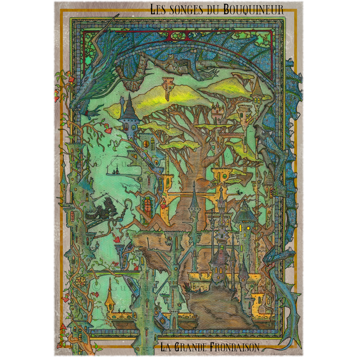 La Grande Frondaison
"Vitrine du Bouquineur : Dessins à l'encre et cabinets de curiosités."