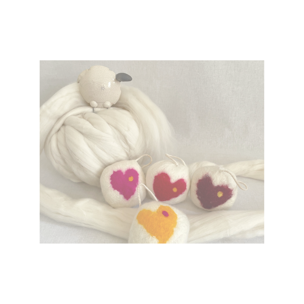 accessoires bien être en laine feutrée