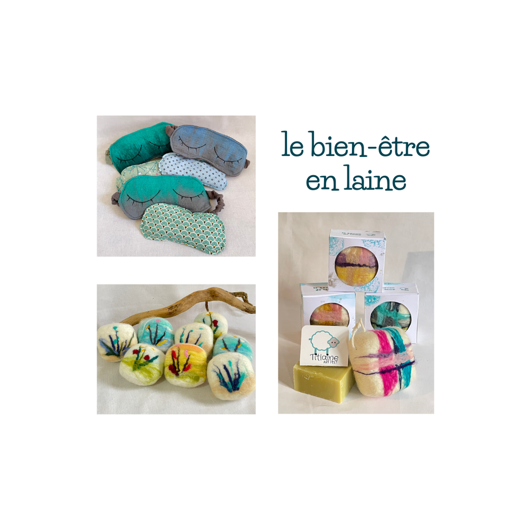 accessoires de bien-être en feutre de laine