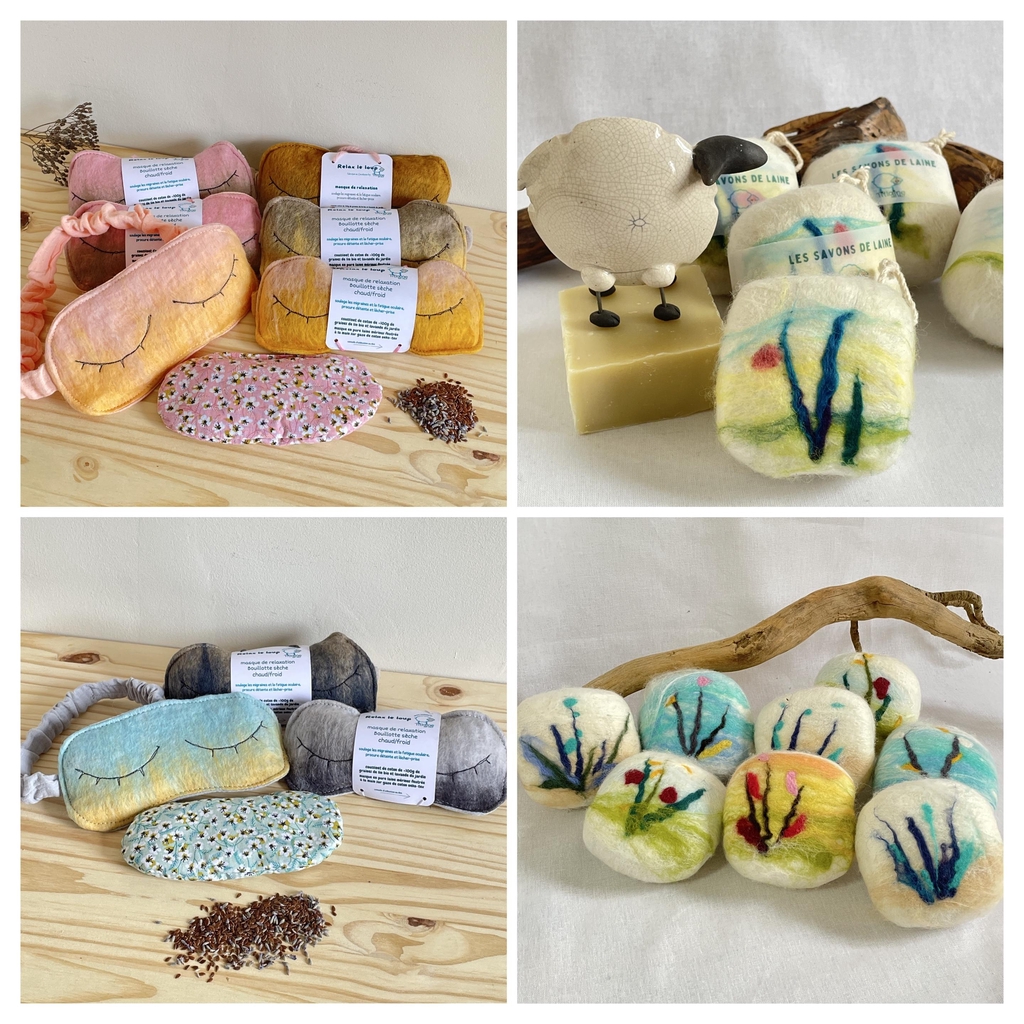 savon de laine masque de relaxation