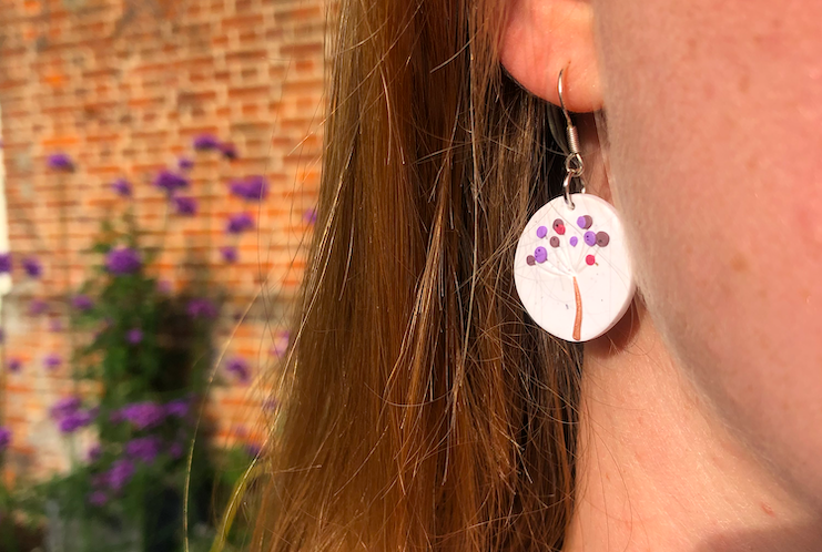 Handmade polymer clay and sterling silver jewellery inspired by the colour and contrast of nature.