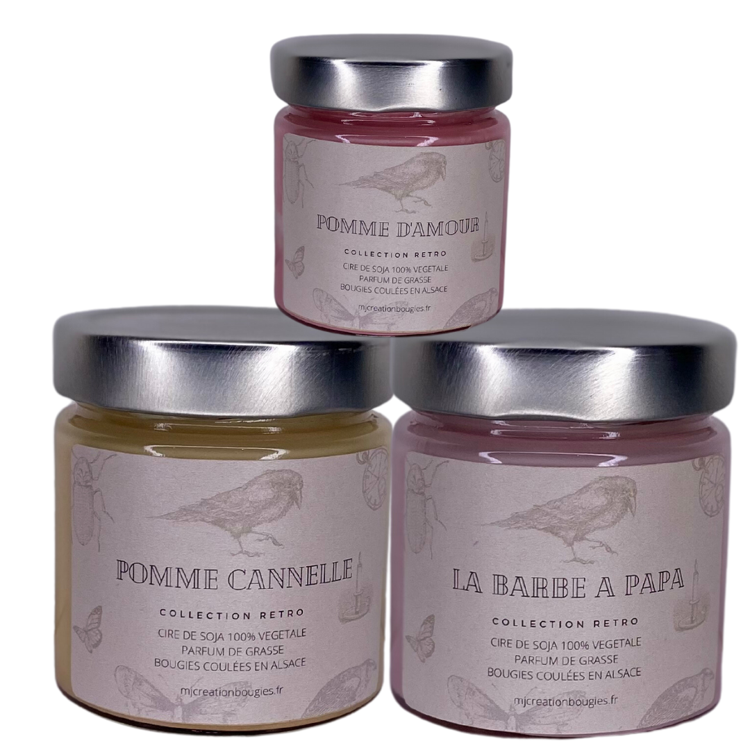 Bougies parfumées en pot