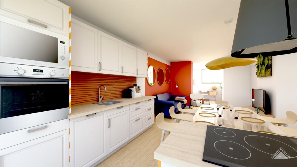 En plus de vos plans d'intérieur 3D sur-mesure, découvrez un magasin mêlant ancien, moderne et couleur !