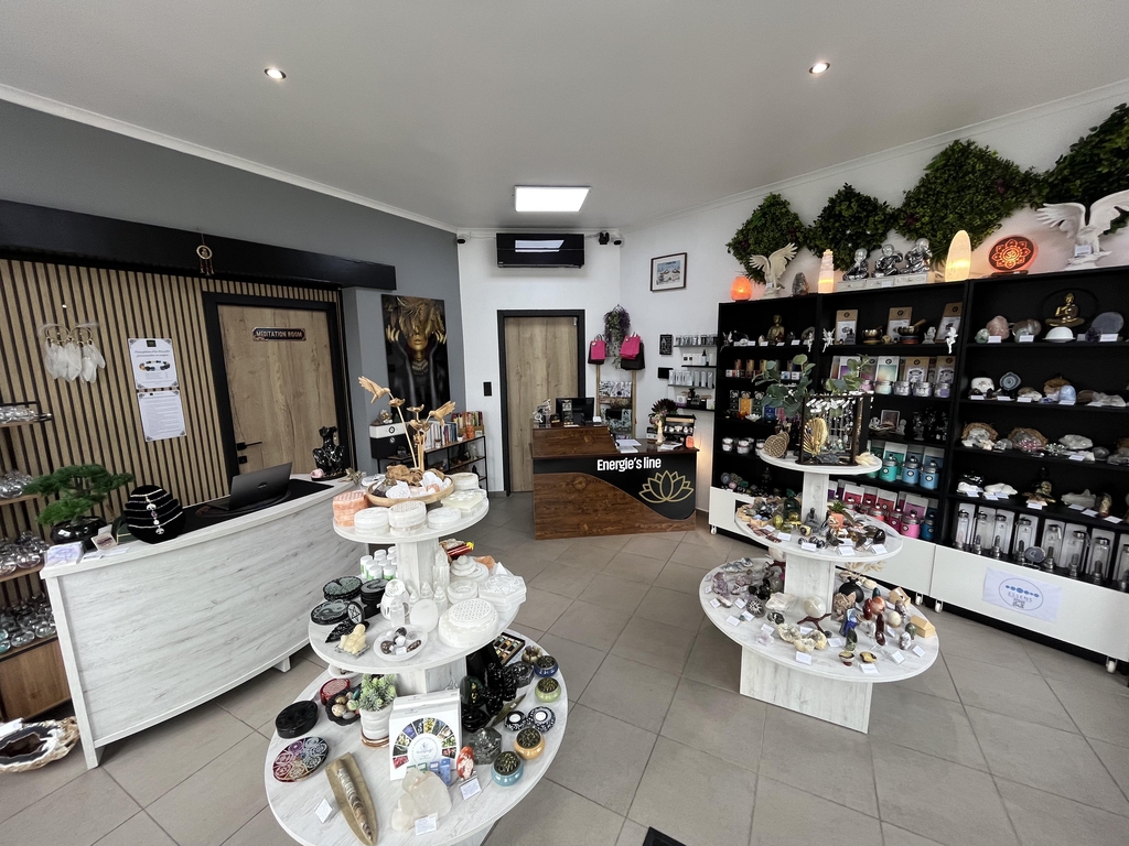 Intérieur de la boutique Énergie's Line de Grivegnée, Liège, Belgique