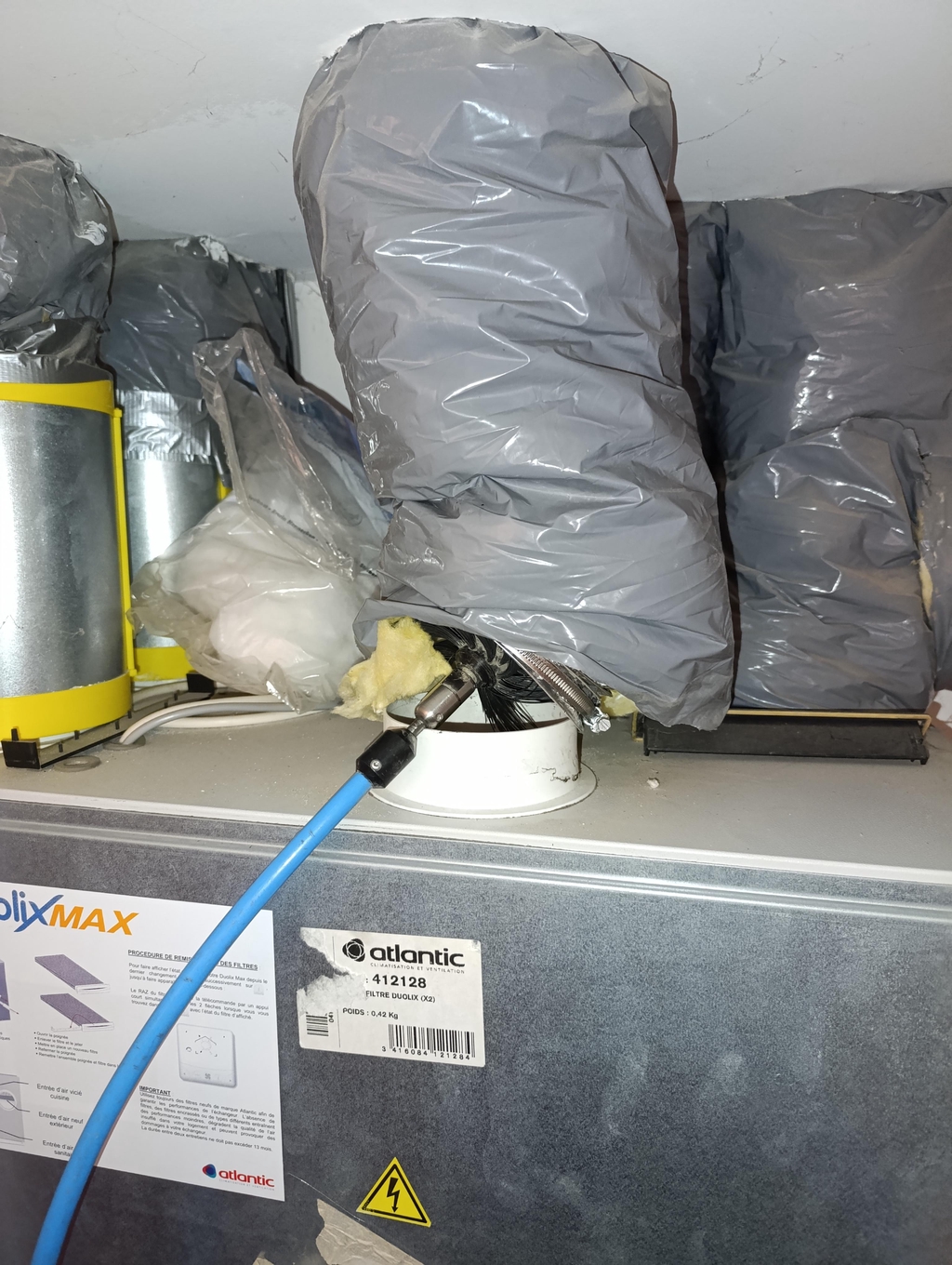 Nettoyage des gaines 