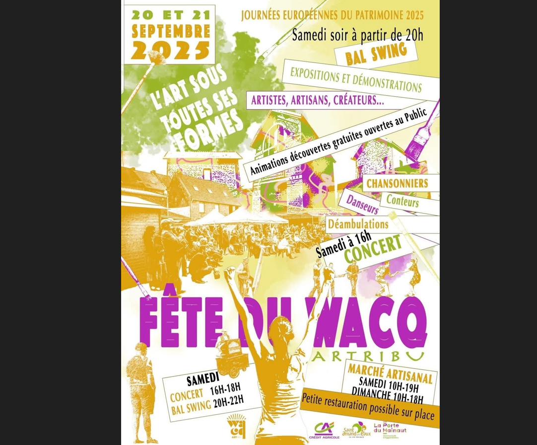 affiche officielle - fête du wacq - expositions - animations - démonstrations
