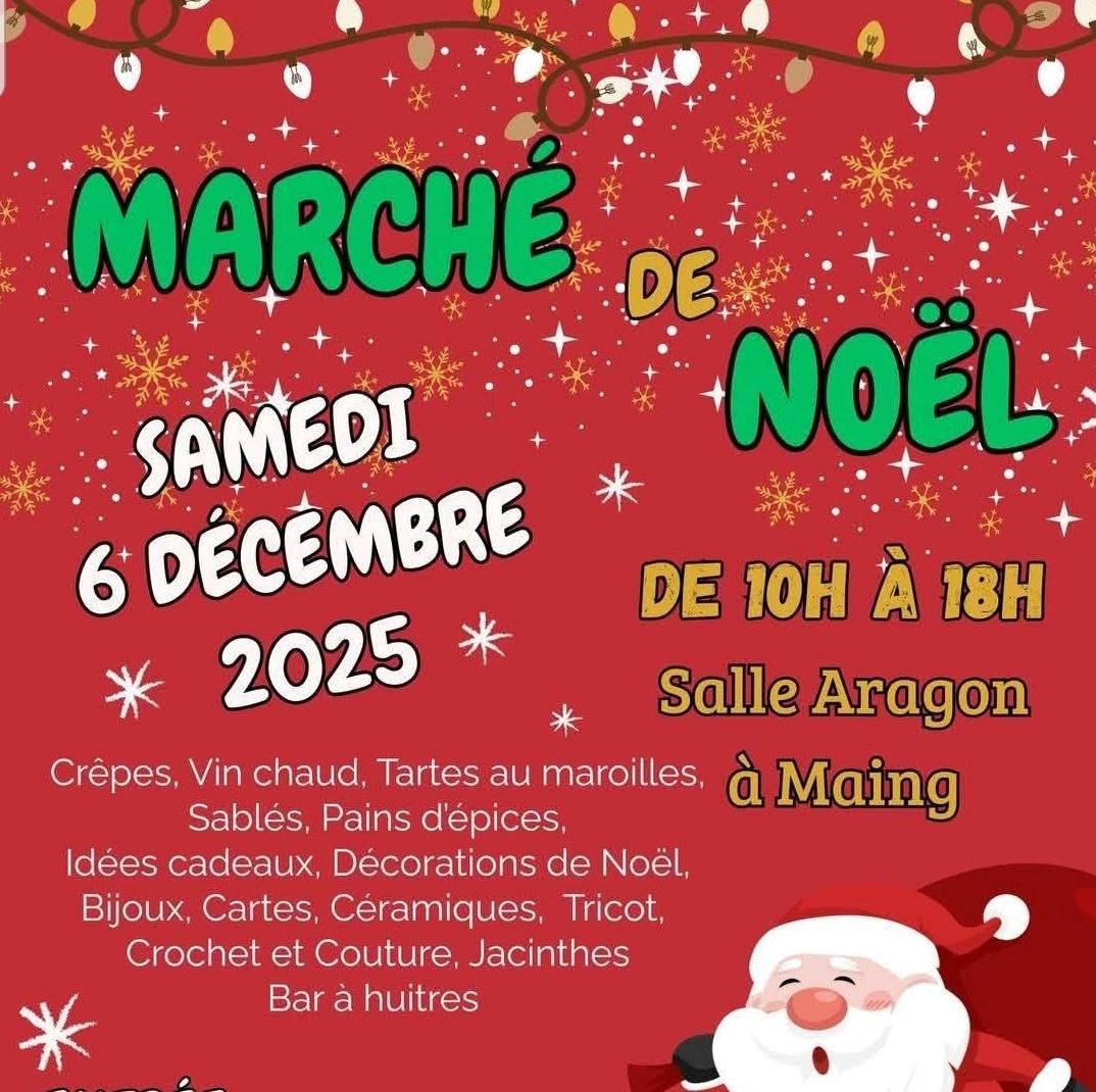 article presse - marché de noël - Maing - association Evolumaing - décembre 2025