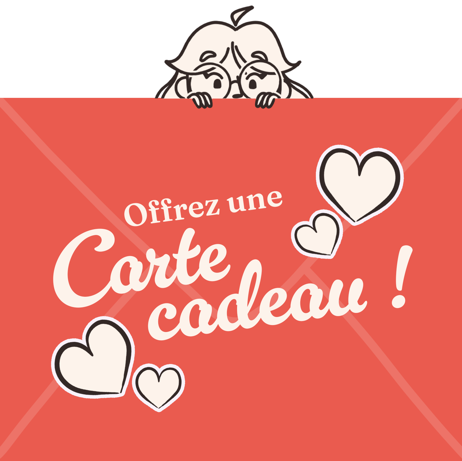 Carte cadeau pour les illustrations en boutique ou créations personnalisées