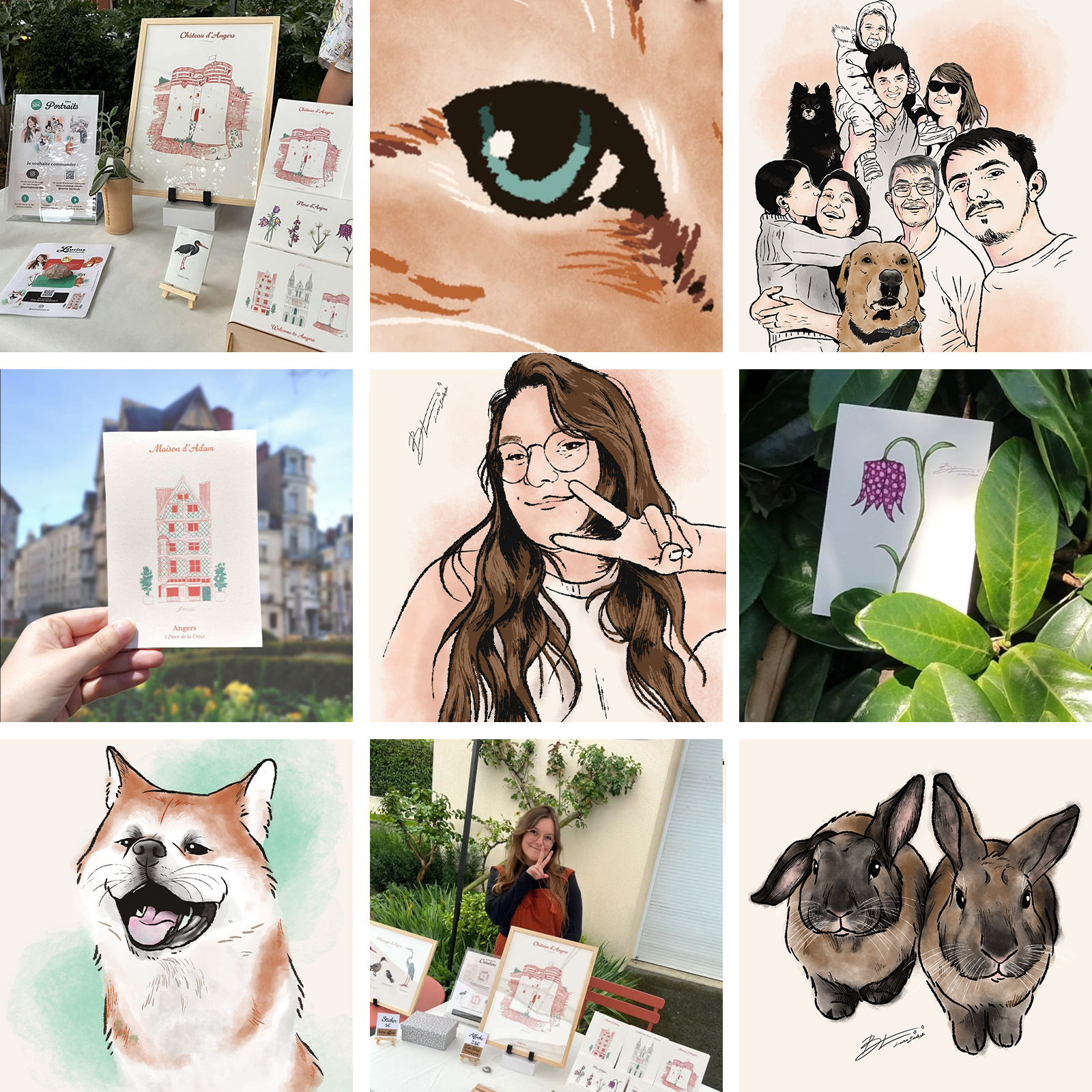 Sélection de posts et illustrations publiés sur mon Instagram @laurinebaulande
