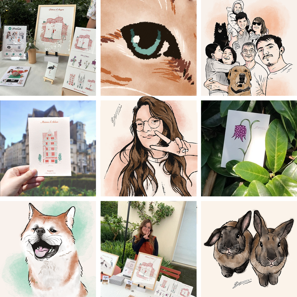 Sélection de posts et illustrations publiés sur mon Instagram @laurinebaulande