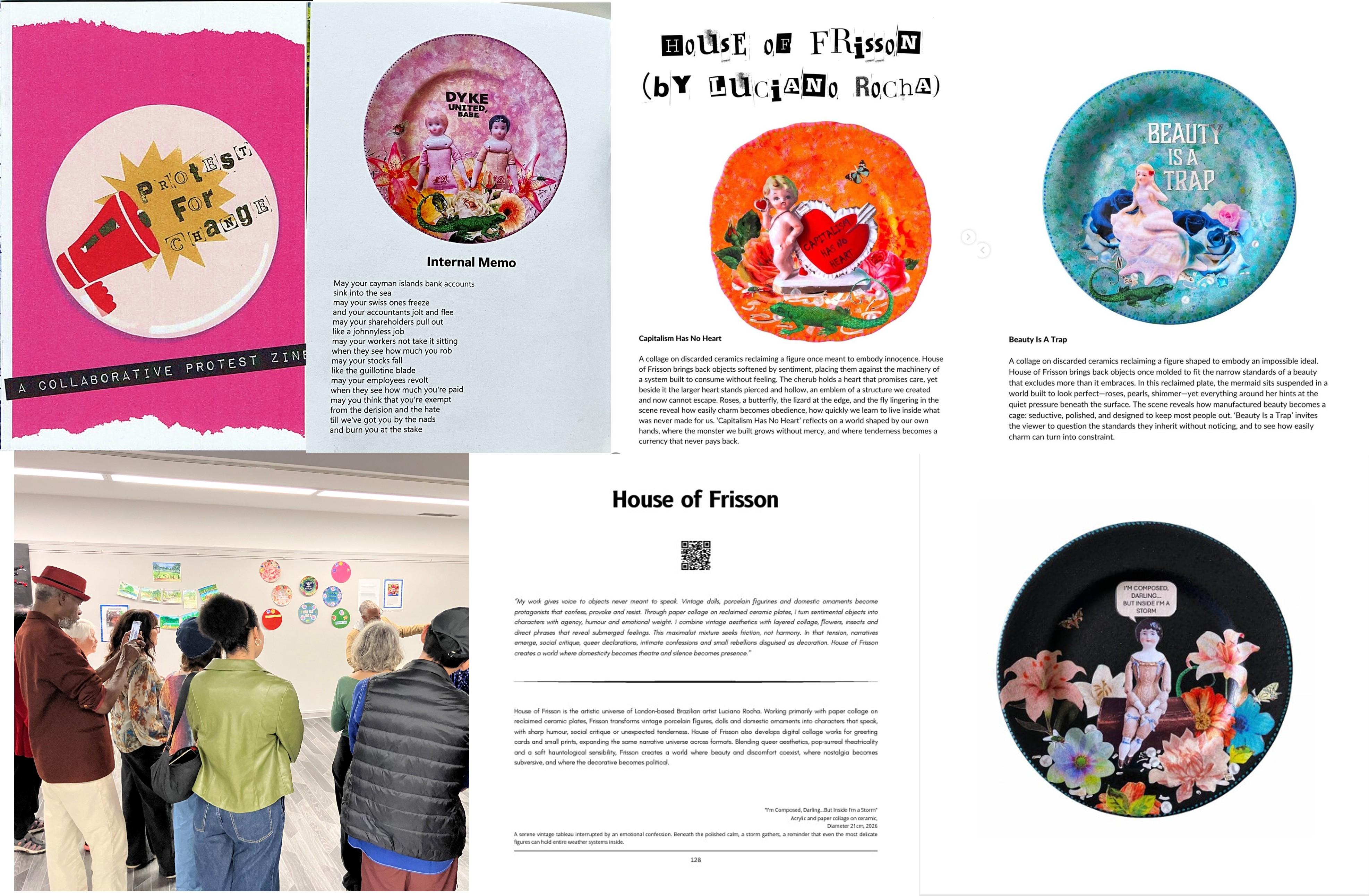 House of Frisson in Print, Protest and Exhibition