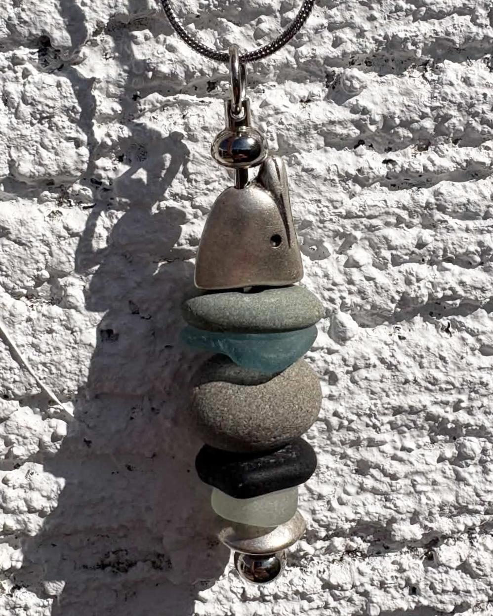 All the sea glass used in my jewellery and crafts has been collected from Jersey beaches. The glass is not altered in anyway apart from a small drilled hole to allow for jewellery construction. 