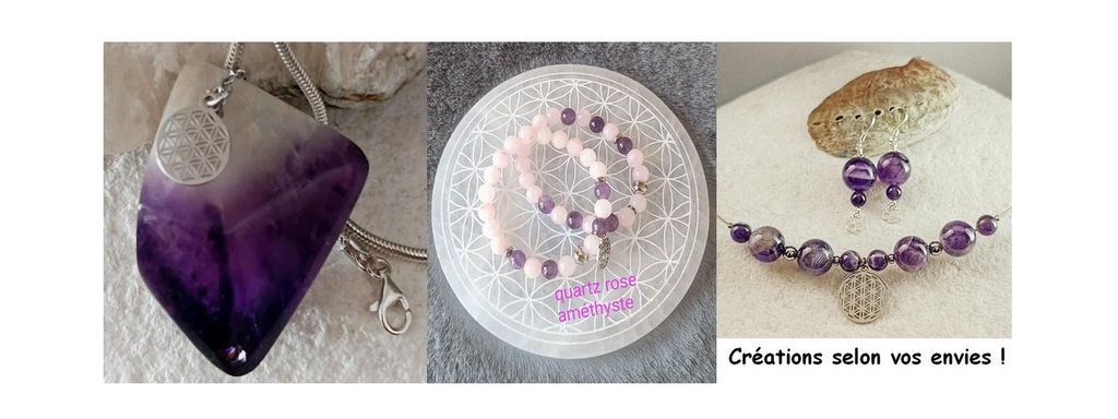 Colliers, bracelets, boucles d'oreilles en pierres naturelles