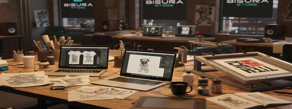 "Dal Bozzetto alla T-Shirt: Disegno e Stampa con Cura Artigianale."