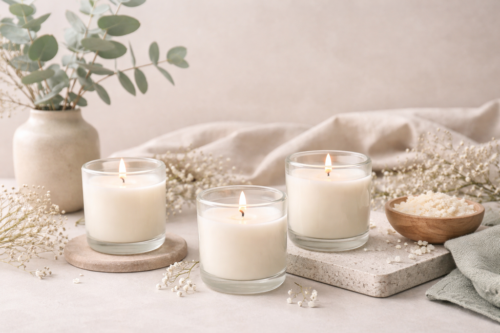 Velas artesanales de cera de soja de Altheavelas
