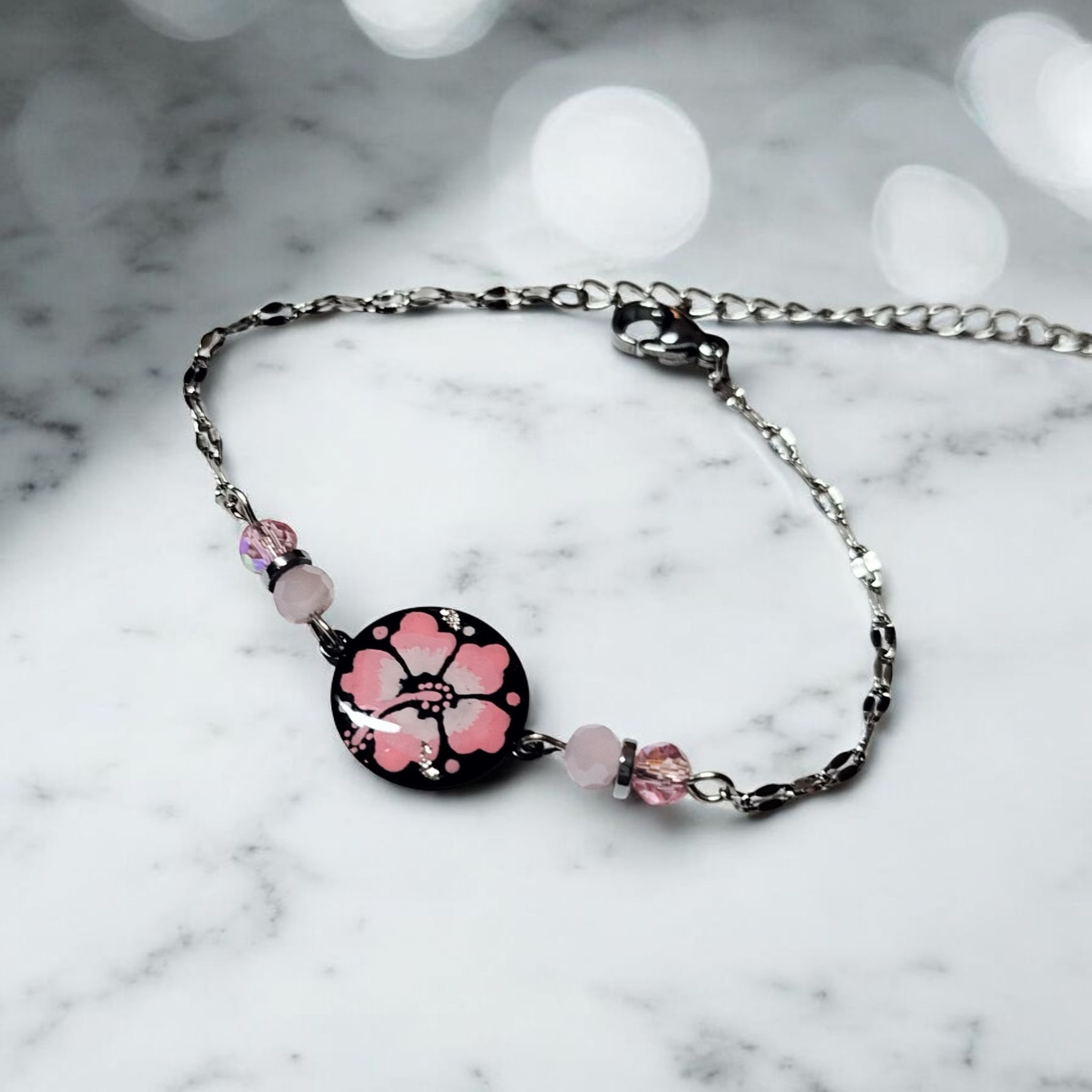 Bracelets Flora dessinés acier