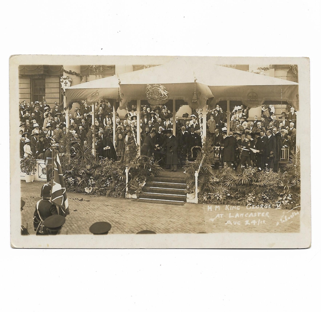 King George V at Lancaster Castle 24th Aug 1912 by W. Johnston