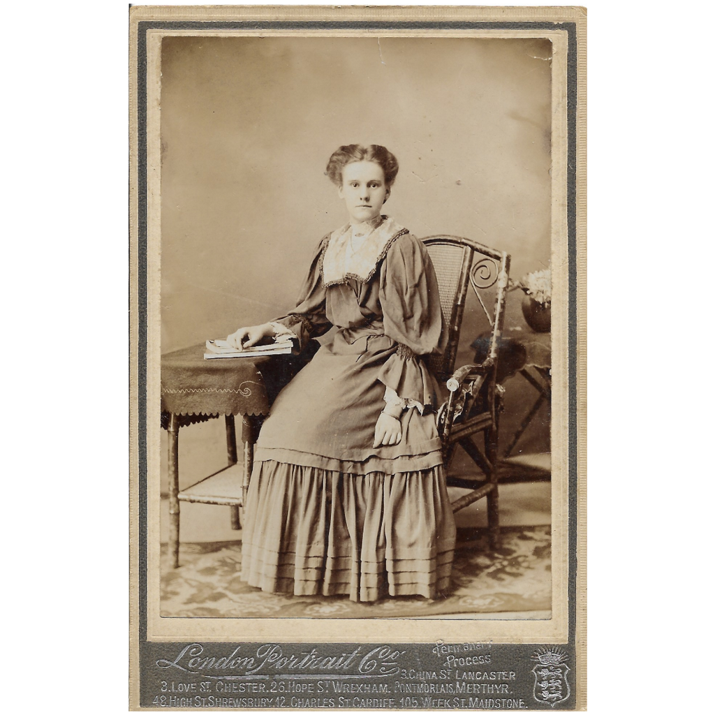 Cabinet card by the London Portrait Co.