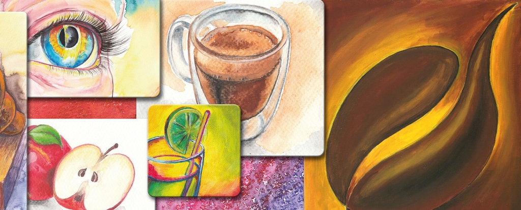 Oog cocktail appel illustratie kopen