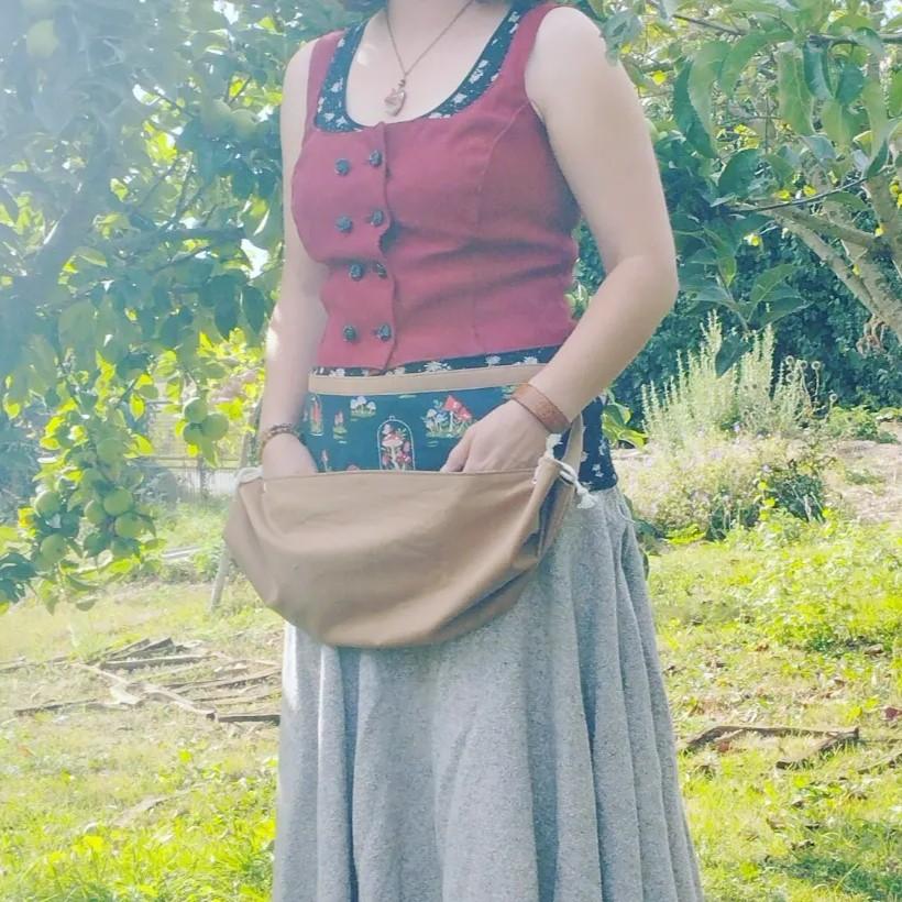 Tablier de récolte champignons nature automnal