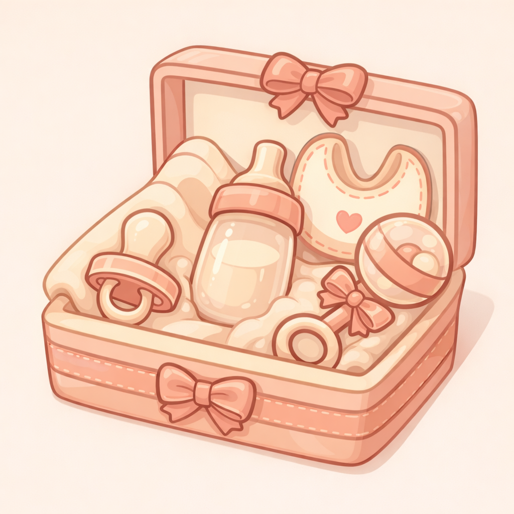 Attache tétine, anneau de dentition, hochet, doudou lange, dînette, poupée, et également création à la demande 🙂