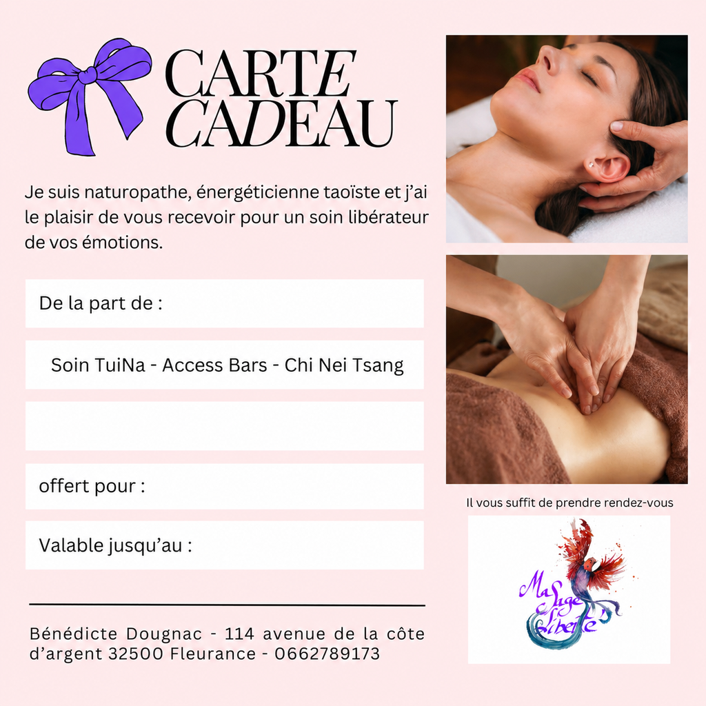 offrez du bien être avec cette carte cadeau