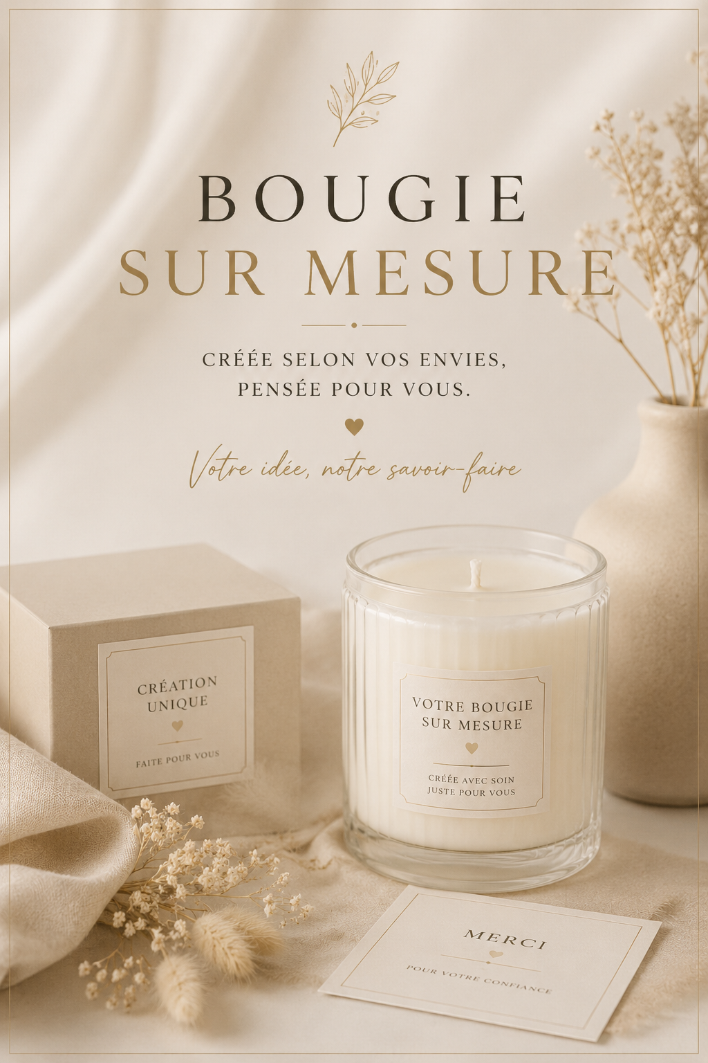 Bougies sur mesure