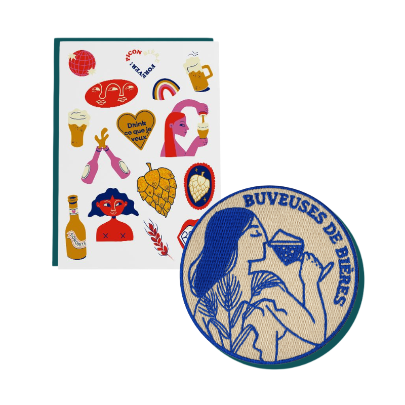 Goodies : écusson, tatouages éphémères, stickers, badges