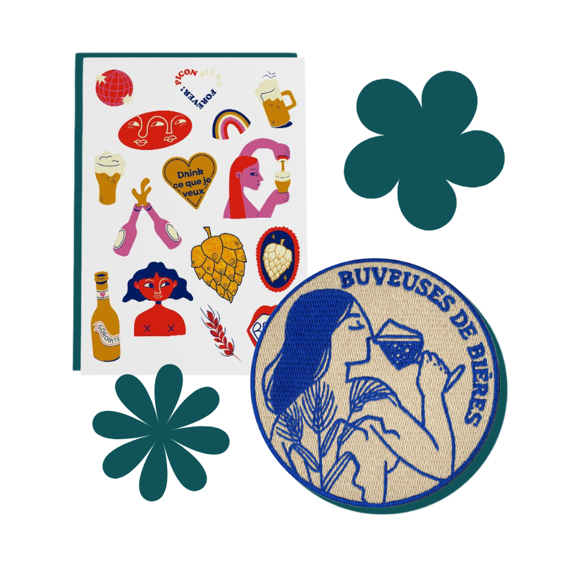 Goodies : écusson, tatouages éphémères, stickers, badges