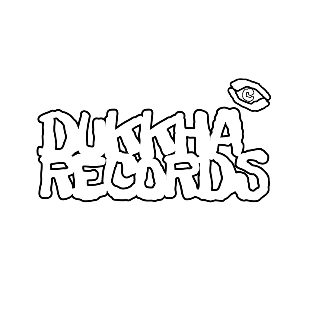 Dukkha Records Logo Black & White
