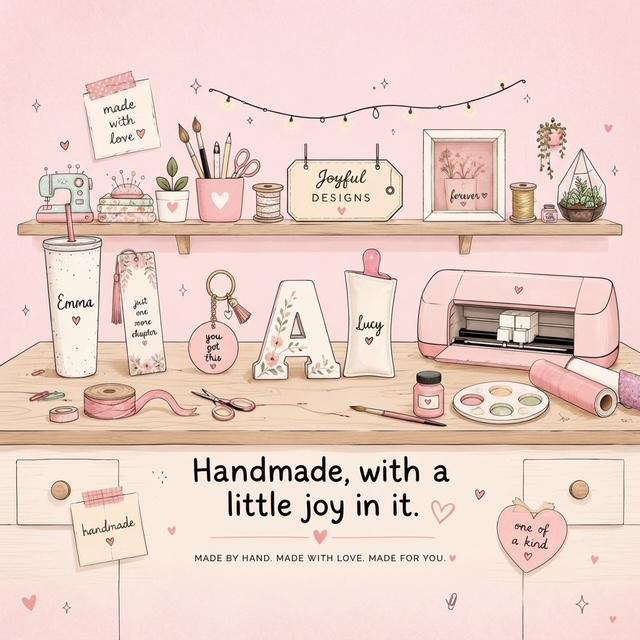 Handmade,
with a little joy in it.