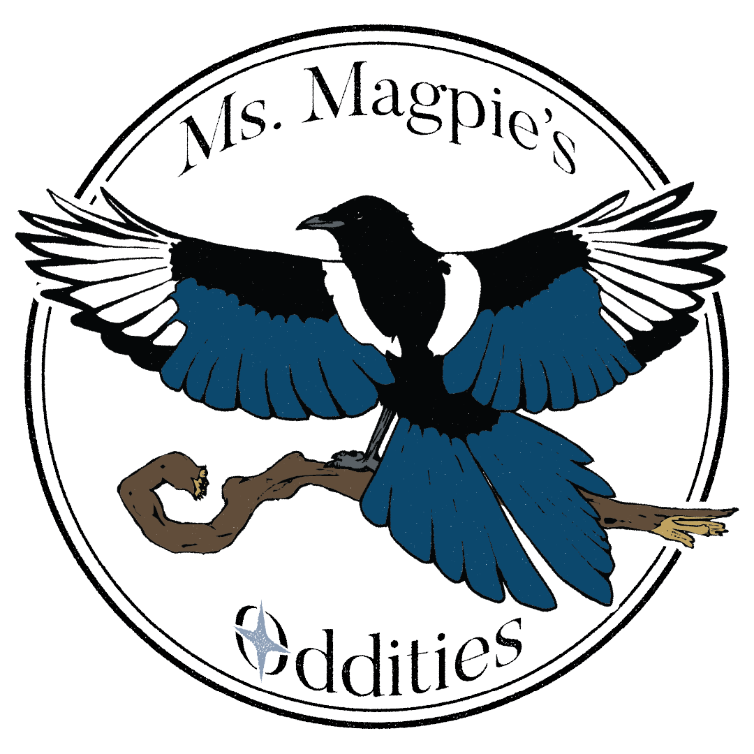 Ms. Magpie's Oddities circle logo