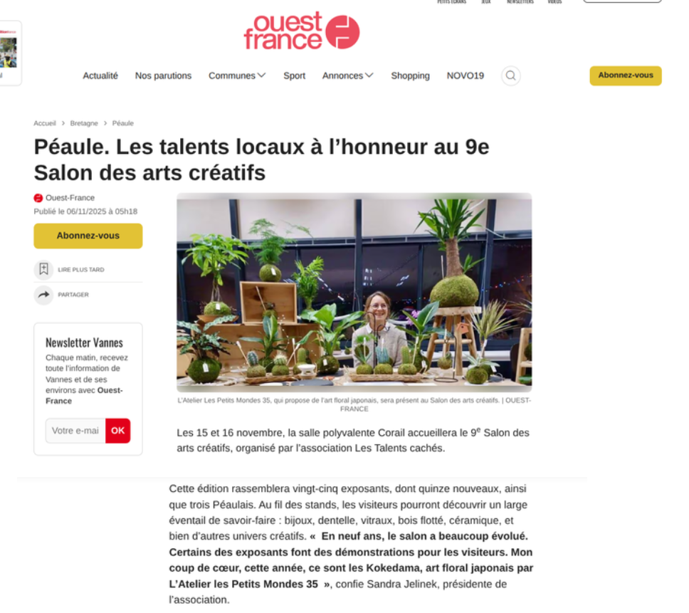 Kokedama en Bretagne