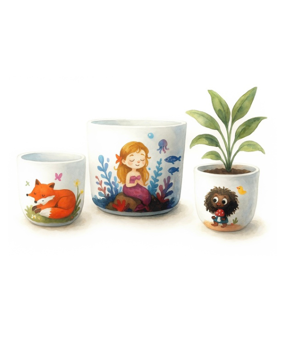 Pot de fleur, cache-pots personnalisés, idée déco