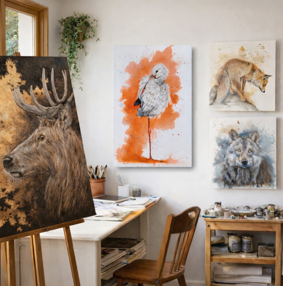 Véronique de Villaine
Vdevillaine 
Peinture à l'huile
Artiste animalier