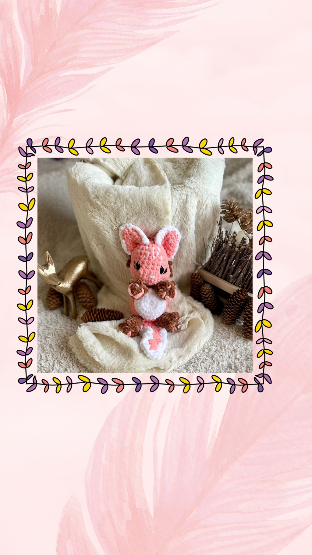 Lilly Mochi rose, blanche et brune 