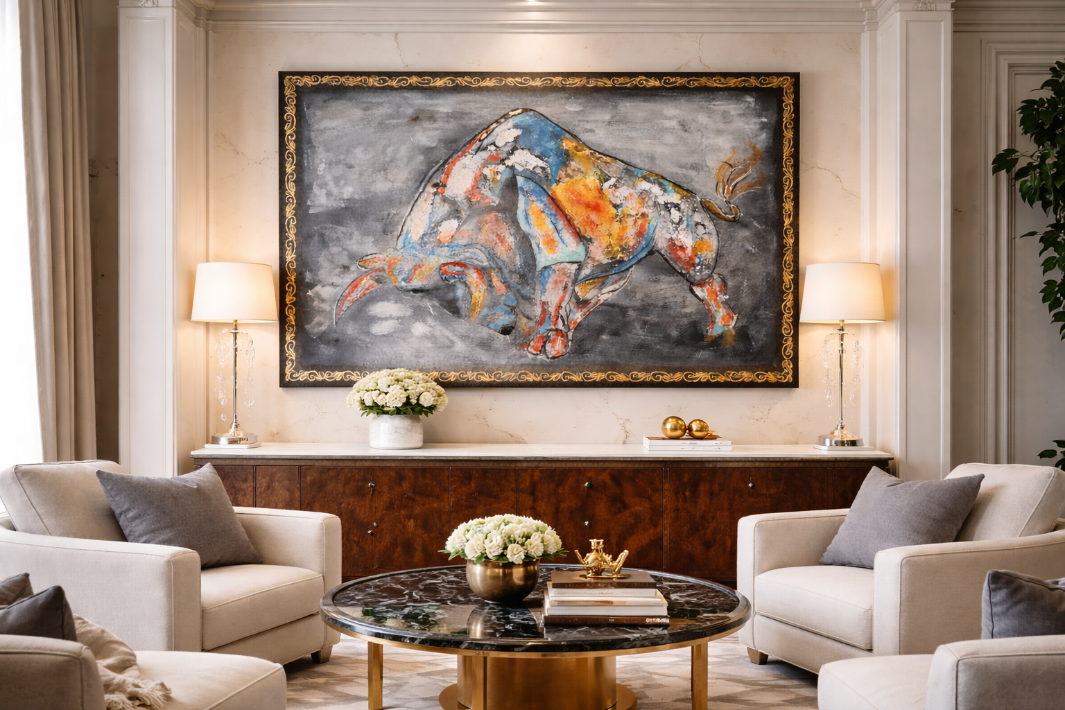 Original paintings created by the artist and canvases available on request and recustomisable options available for personal homes, businesses, offices, and decorations