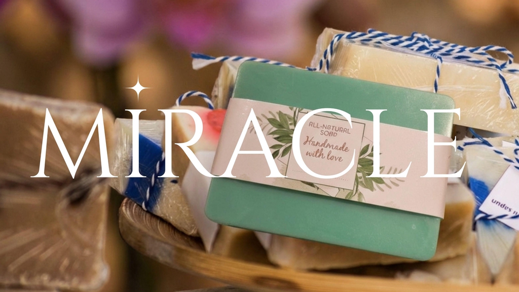 Handmade soaps scented and decorative