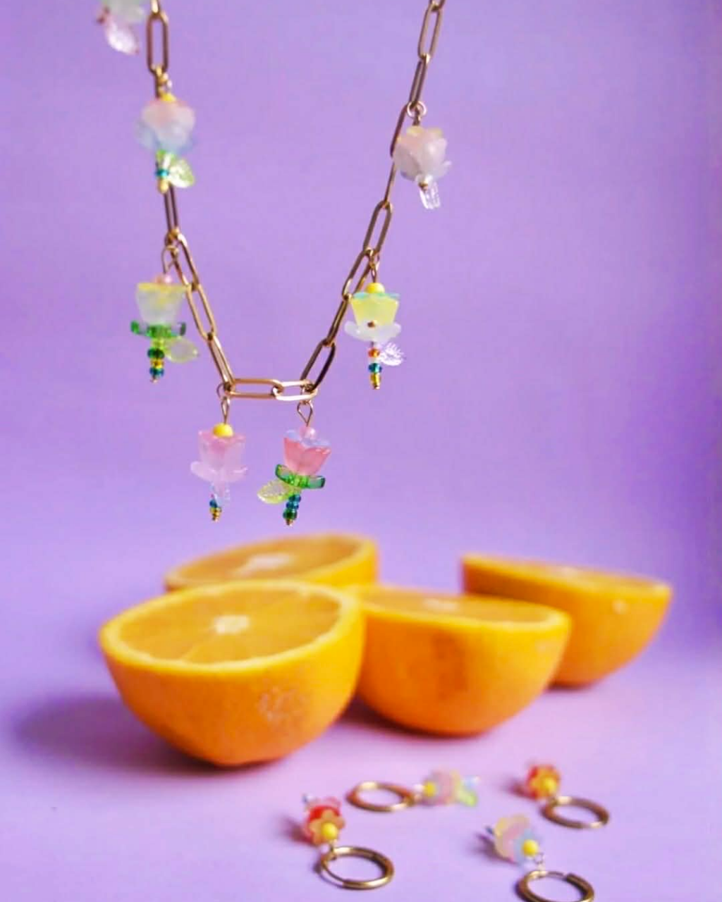 collier tulipes