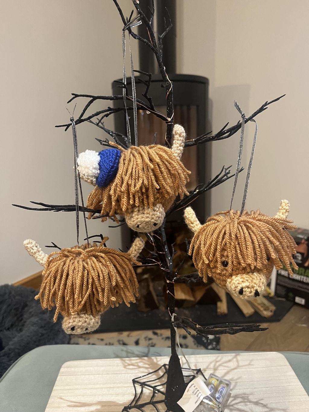 Character hanging ornaments 

from Hamish the Highland Cow to the "Bee" range.  New additions added all the time
