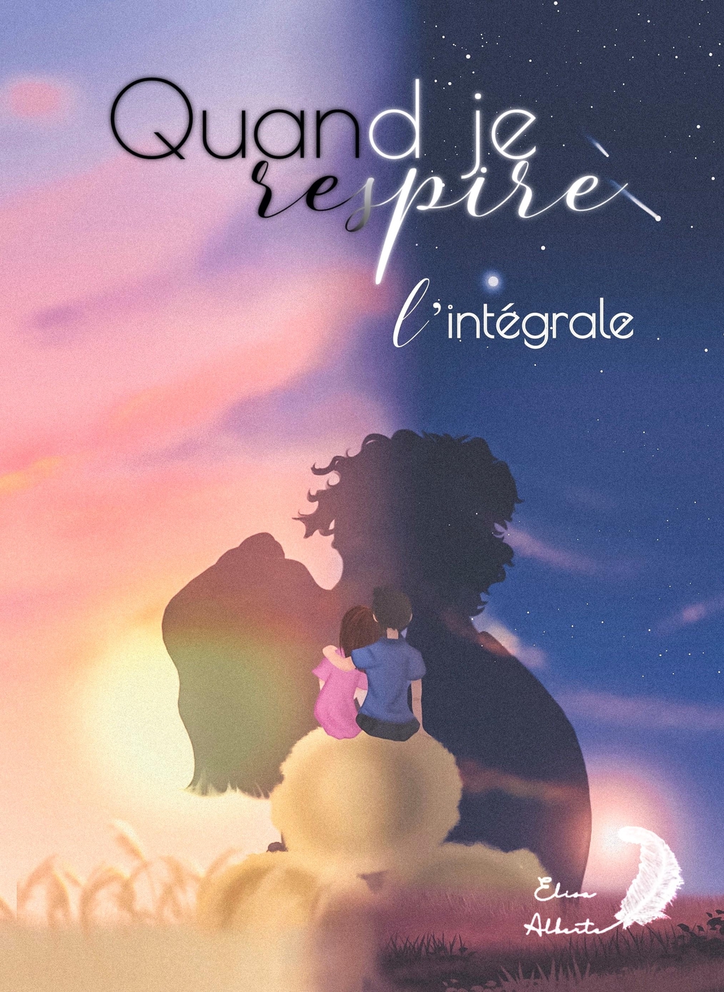 Couverture saga romance slow burn d'Elisa Alberte - Quand je respire