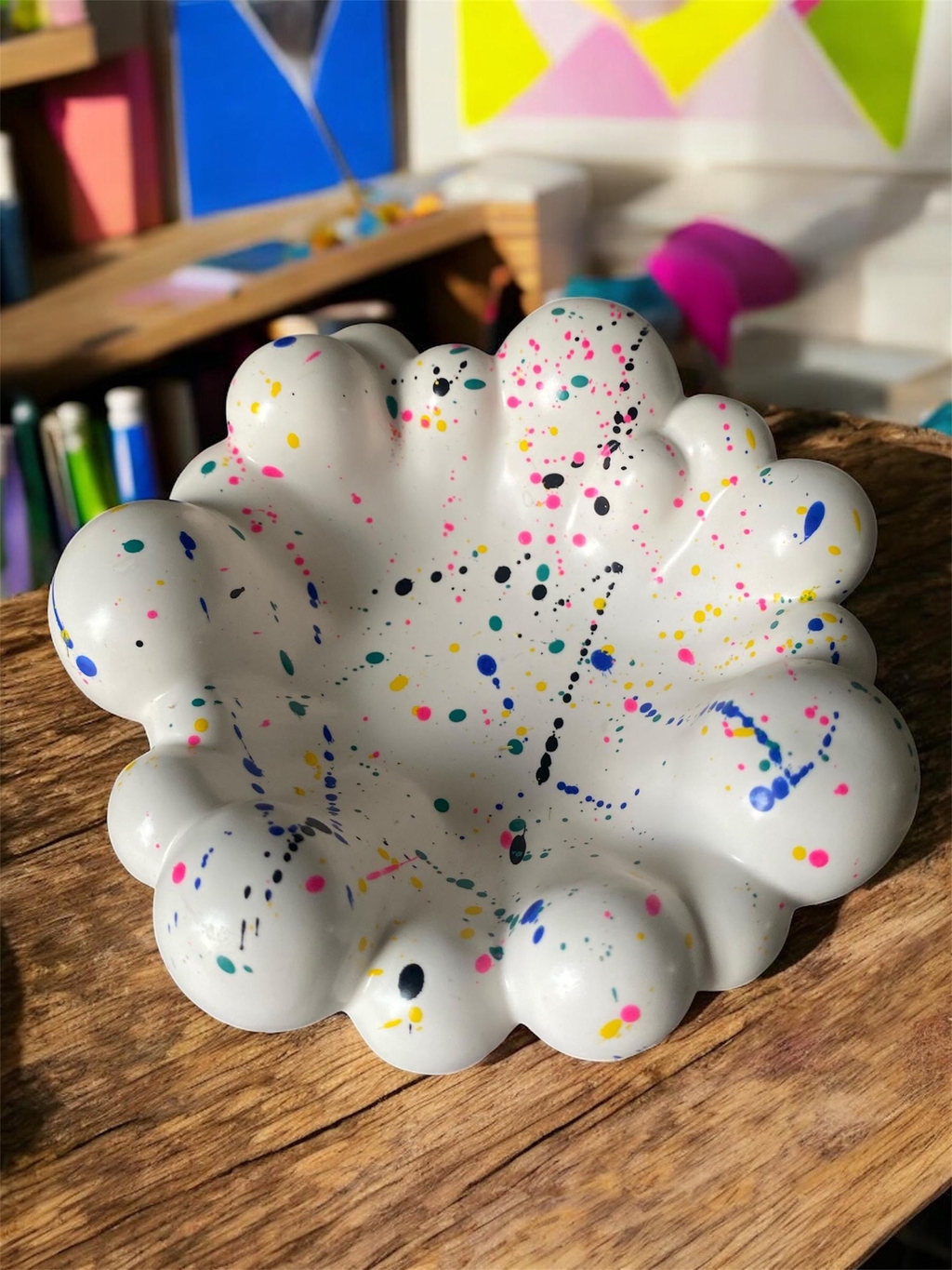 Vide poche Pop art en Jesmonite 