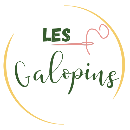 Logo de la marque Les Galopins – Vêtements femmes et enfants en liberty,  cousus en France de façon artisanale