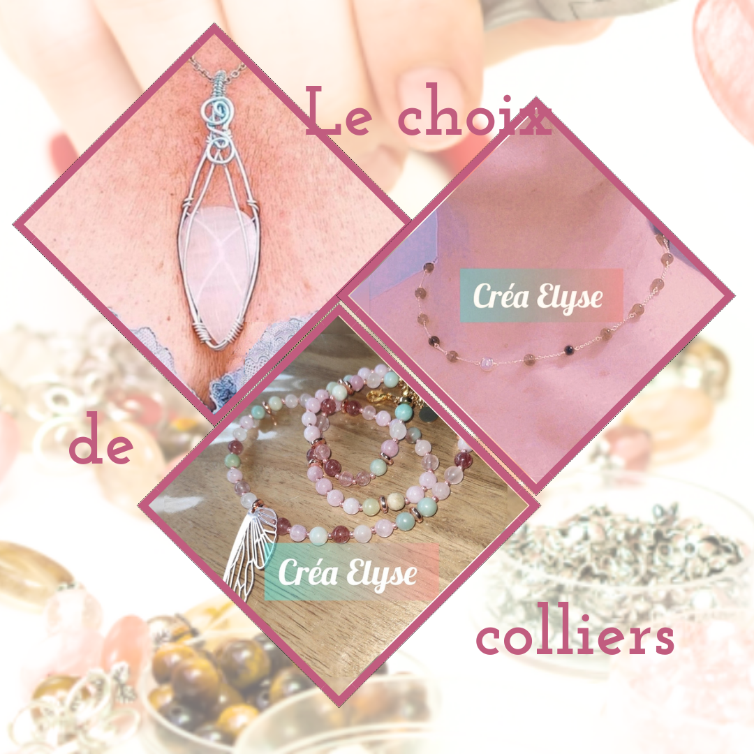 Un long sautoir, un mala , un pendentif en pierres naturelles création main. 