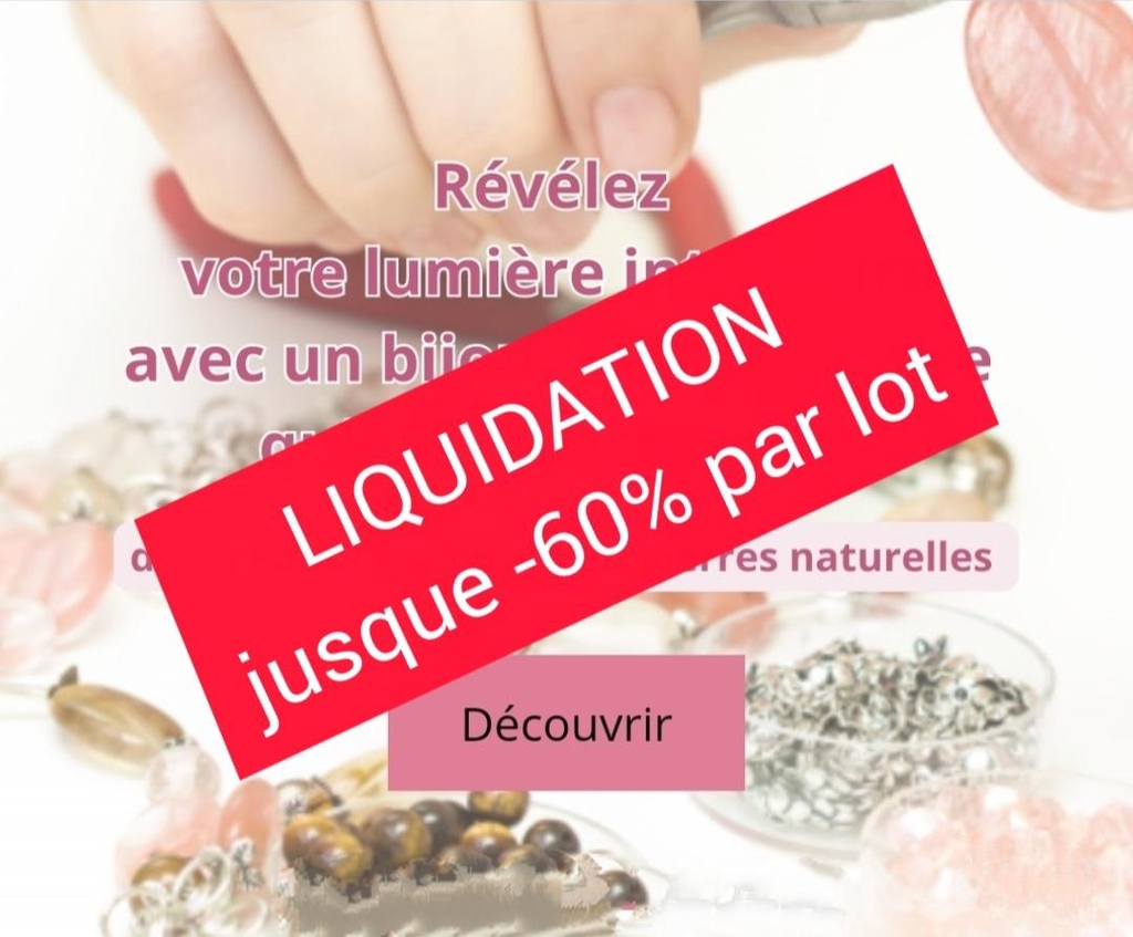 Liquidation totale jusque rupture de stock ... Jusque -60% en prenant par lot . 