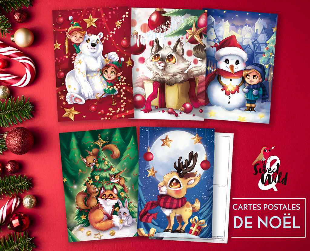 Les cartes postales de Noël sont de retour!
